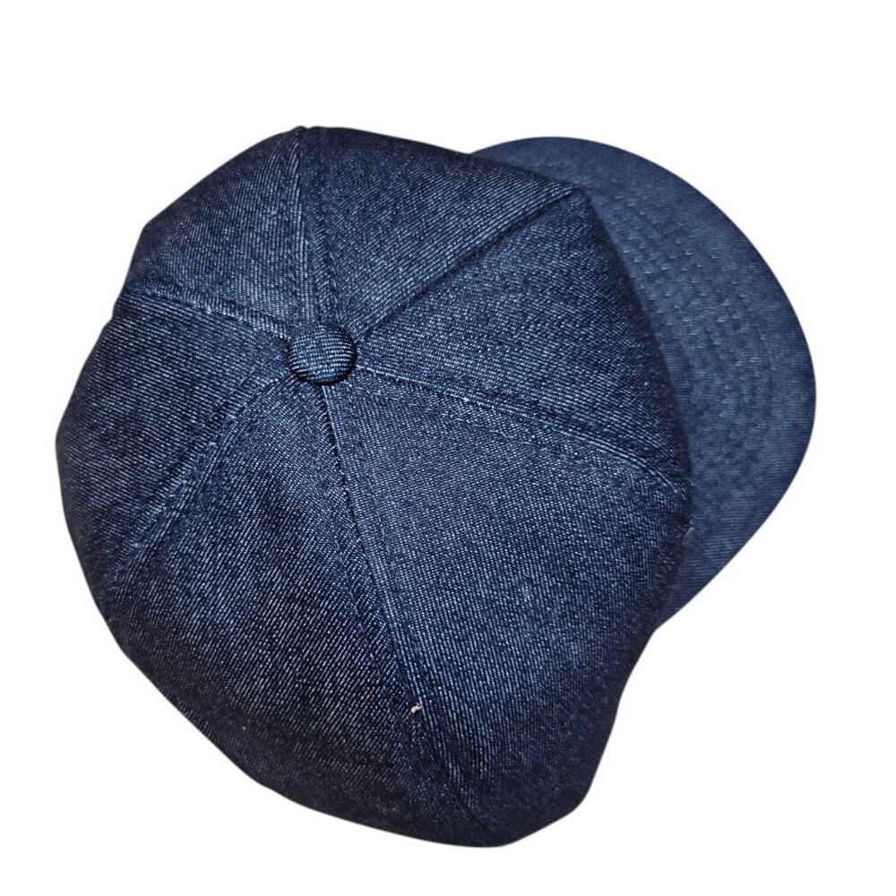 Vintage Ingersoll Rand Denim Snapback Hat Blue 5 Panel Embroidered Patch - Picture 5 of 9
